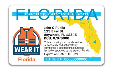 florida boat safety education card